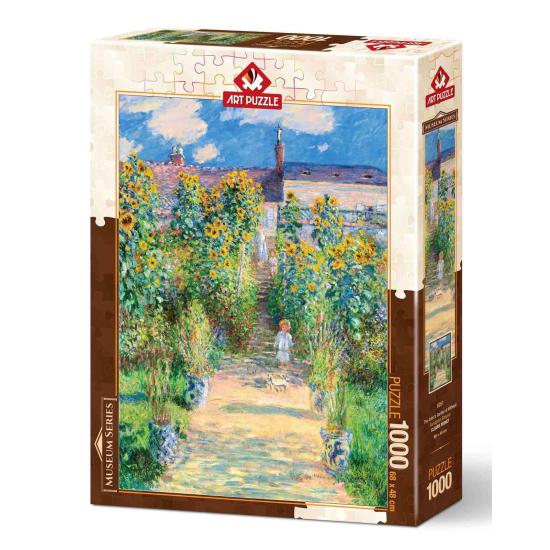 Puzzle Art Puzzle O Jardim do Artista em Vétheuil de 1000 Pçs Puzzle Art Puzzle O Jardim do Artista em Vétheuil de 1000 Pçs