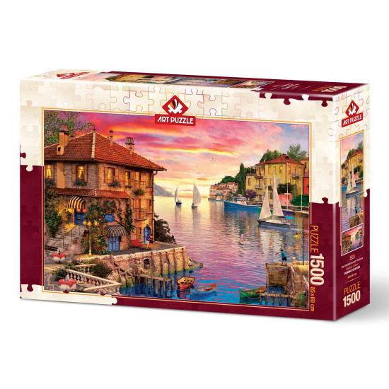 Puzzle Art Puzzle O Porto Mediterrâneo de 1500 Peças