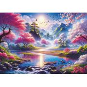 Puzzle Art Puzzle O Vale Das Cerejeiras Em Flor 1500 Peças