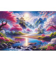 Puzzle Art Puzzle O Vale Das Cerejeiras Em Flor 1500 Peças