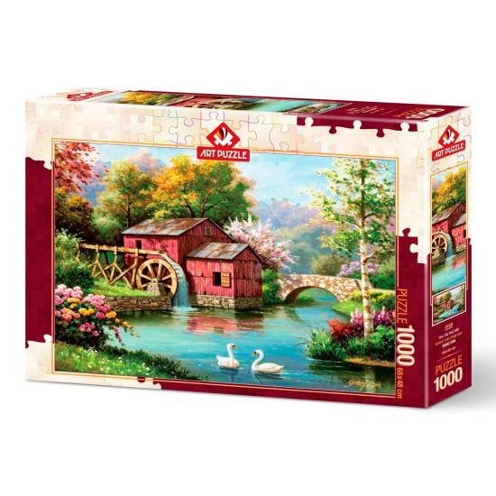 Puzzle Art Puzzle The Old Red Mill 1000 Peças