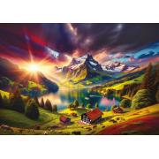 Puzzle Art Puzzle À Beira dos Alpes 500 Peças