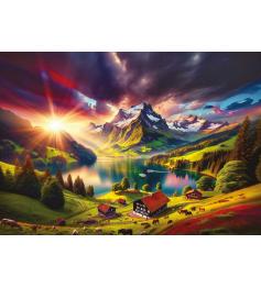 Puzzle Art Puzzle À Beira dos Alpes 500 Peças
