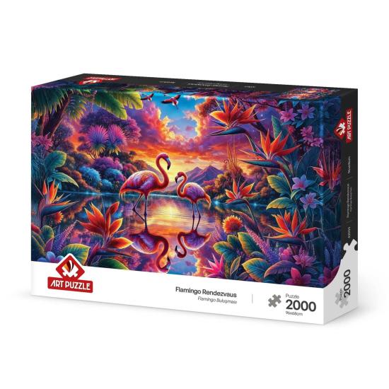Puzzle Art Puzzle Encontro De Flamingos de 2000 Peças