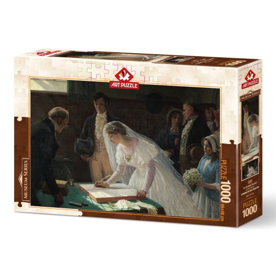 Puzzle Art Puzzle Assinatura de Casamento de 1000 Peças