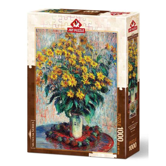 Puzzle Art Puzzle Flores de Alcachofra de Jerusalém de 1000 Pçs