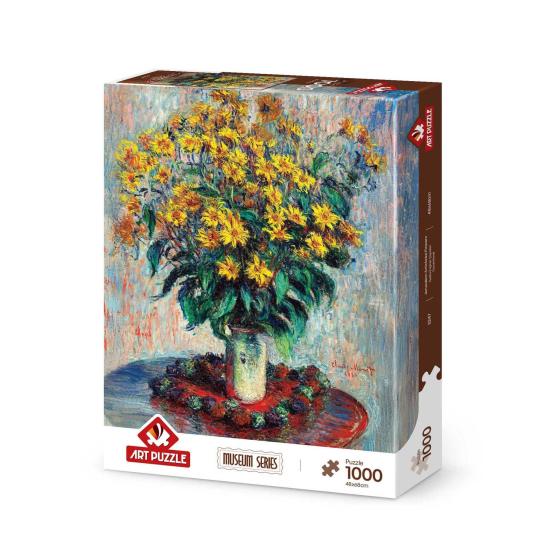 Puzzle Art Puzzle Flores de Alcachofra de Jerusalém de 1000 Pçs