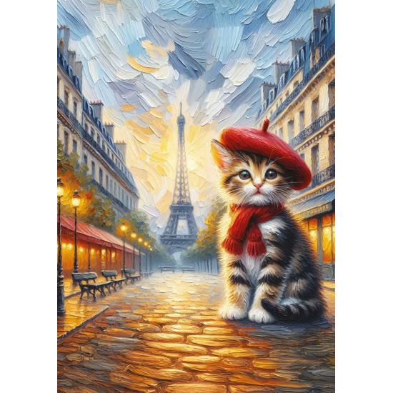 Puzzle Art Puzzle Artista Cat em Paris de 260 peças