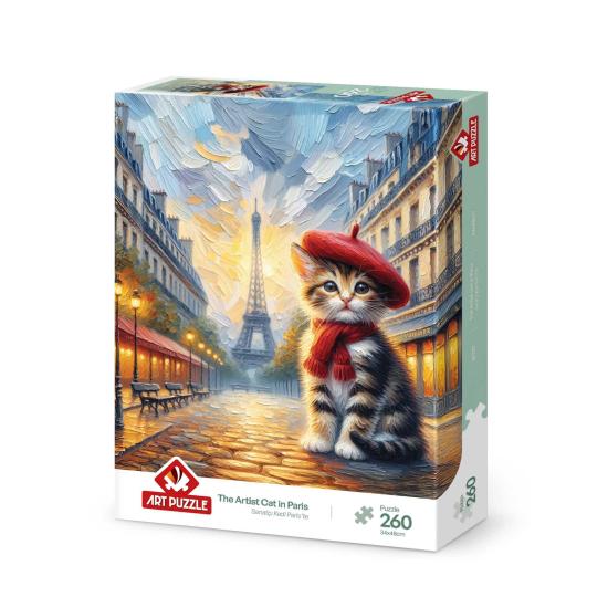 Puzzle Art Puzzle Artista Cat em Paris de 260 peças