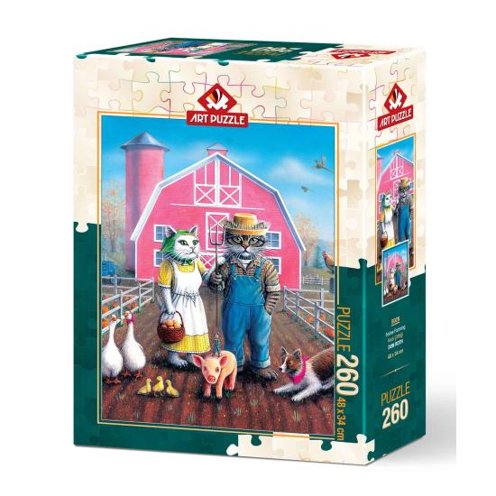 Puzzle Art Puzzle Fazenda Felina 260 Peças