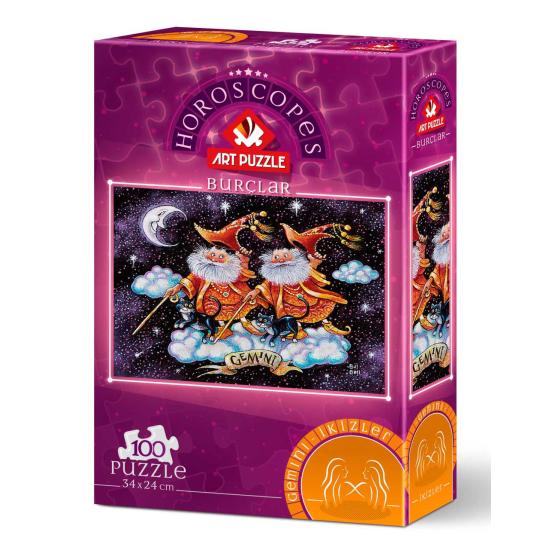 Puzzle Art Puzzle Horóscopo de Gêmeos 100 Peças