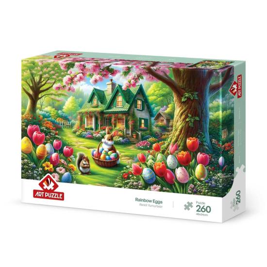 Puzzle Art Puzzle Ovos Arco-Íris de 260 peças