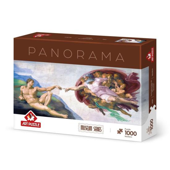 Puzzle Art Puzzle Panorâmico A Criação De Adão de 1000 peças