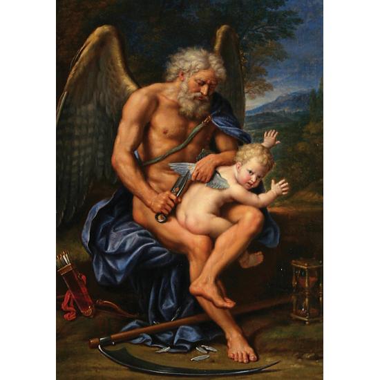 Puzzle Art Puzzle Chronos e Cupido de 500 Peças Puzzle Art Puzzle Chronos e Cupido de 500 Peças