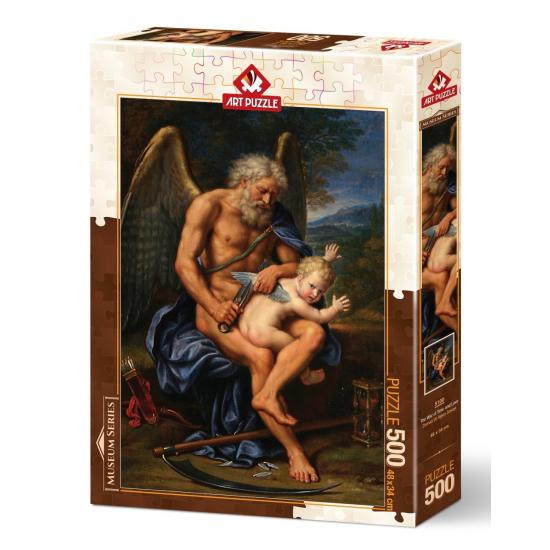 Puzzle Art Puzzle Chronos e Cupido de 500 Peças Puzzle Art Puzzle Chronos e Cupido de 500 Peças