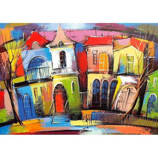 Puzzle Art Puzzle Casas de Conto de Fadas 500 Peç Puzzle Art Puzzle Casas de Conto de Fadas 500 Peç