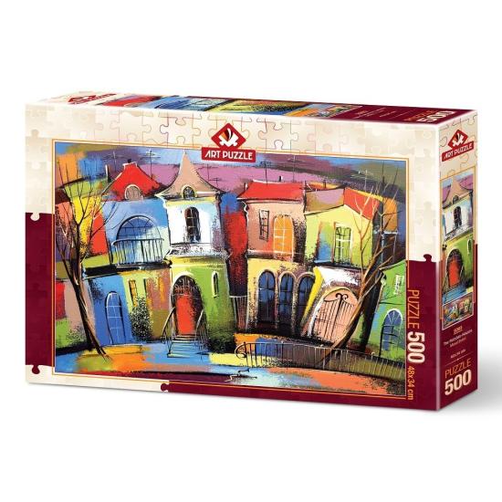 Puzzle Art Puzzle Casas de Conto de Fadas 500 Peç Puzzle Art Puzzle Casas de Conto de Fadas 500 Peç