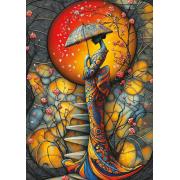 Puzzle Art Puzzle Chuva De Sakura 1000 Peças