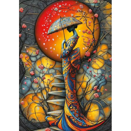 Puzzle Art Puzzle Chuva De Sakura 1000 Peças