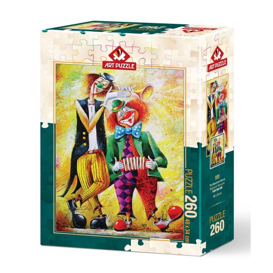 Puzzle Art Puzzle Os Palhaços Músicos 260 Peças