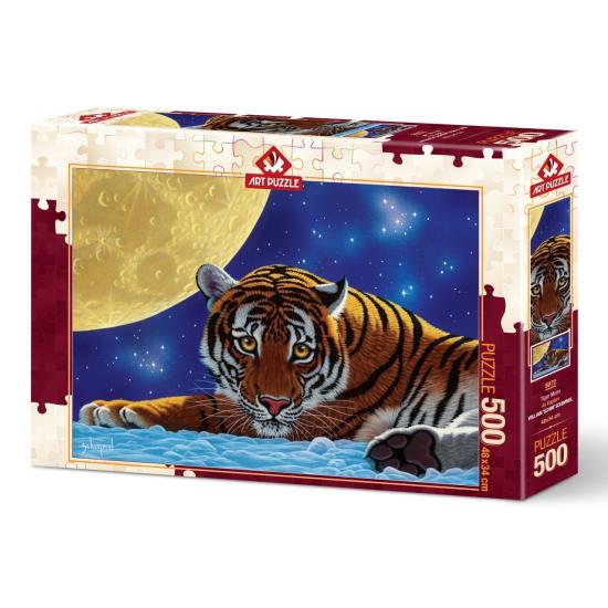Puzzle Art Puzzle O Tigre e a Lua 500 Peças
