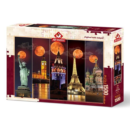 Puzzle Art Puzzle Luas Cheias do Mundo 1500 Peças