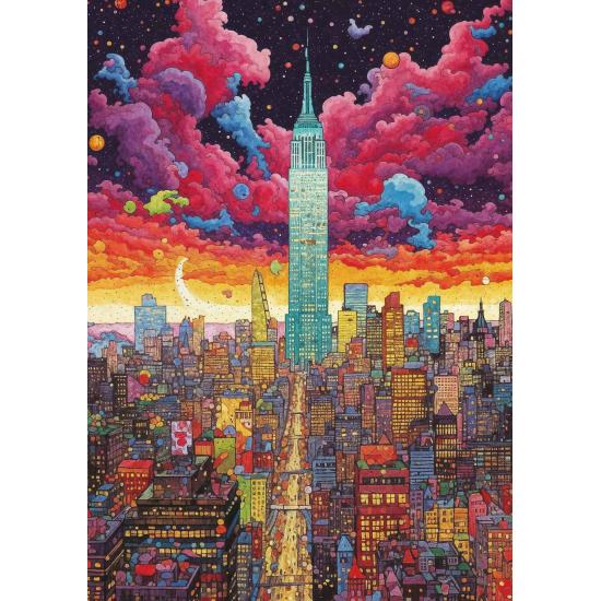 Puzzle Art Puzzle Metrópole Colorida, Nova York 1000 Peças