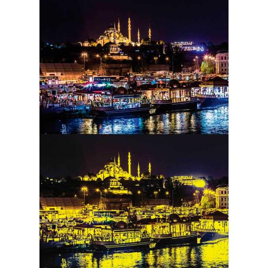 Puzzle Art Puzzle Night em Istambul Neon 1000 Peças