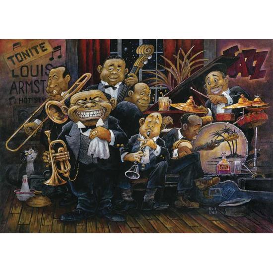 Puzzle de arte de orquestra de Louis Armstrong de 260 peç