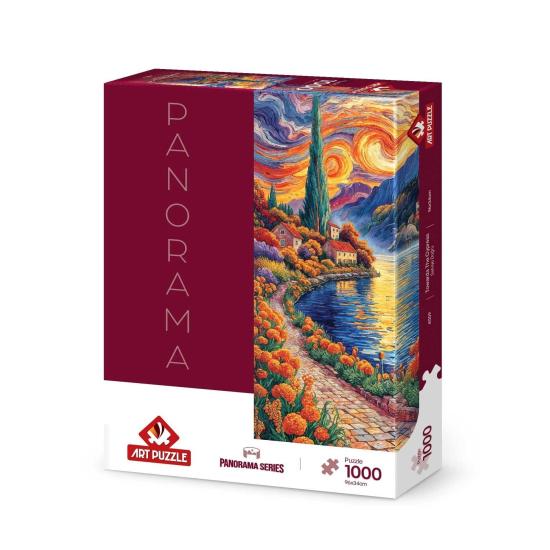Puzzle Art Puzzle Panorâmico Em Direção Ao Cipreste de 1000 peça