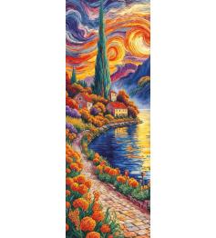 Puzzle Art Puzzle Panorâmico Em Direção Ao Cipreste de 1000 peça