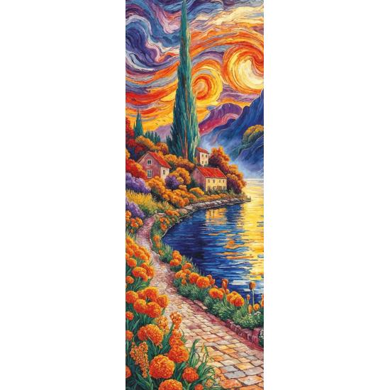 Puzzle Art Puzzle Panorâmico Em Direção Ao Cipreste de 1000 peça