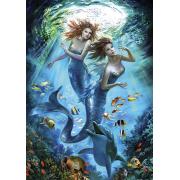 Puzzle Art Puzzle Sereia Casal 500 Peças