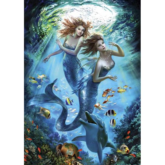 Puzzle Art Puzzle Sereia Casal 500 Peças