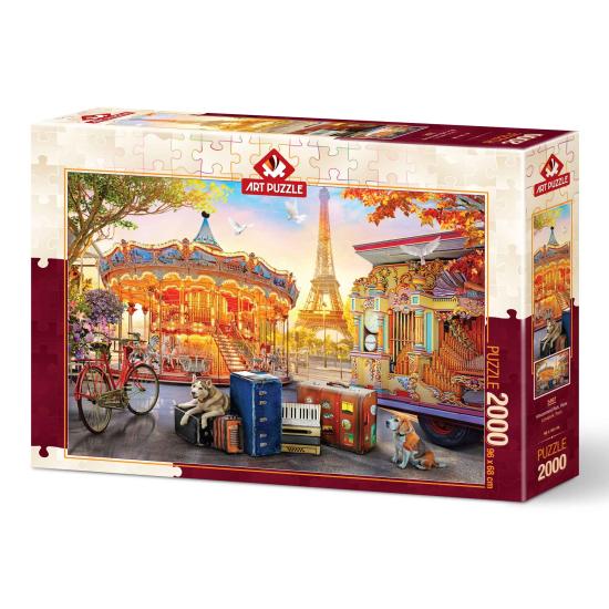 Puzzle Art Puzzle Parque de Diversões, Paris de 2000 Peças