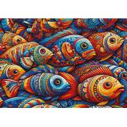 Puzzle Art Puzzle Peixe Mosaico 1000 Peças
