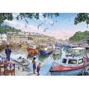 Puzzle Art Puzzle Pequenos Pescadores no Porto de 1000 Peças