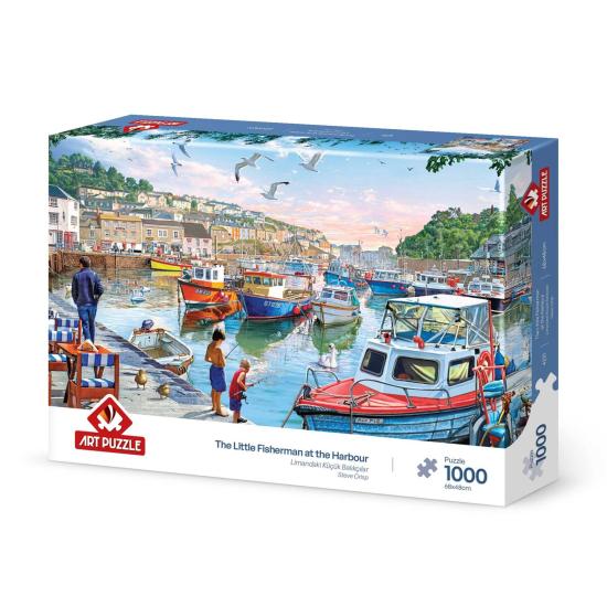 Puzzle Art Puzzle Pequenos Pescadores no Porto de 1000 Peças