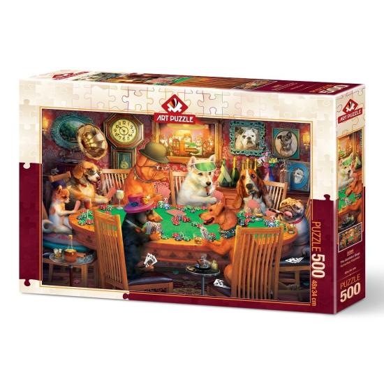 Puzzle Art Puzzle Cartas de Jogar Cães de 500 peças