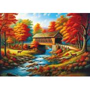 Puzzle Art Puzzle Ponte Das Árvores Vermelhas 500 Peças