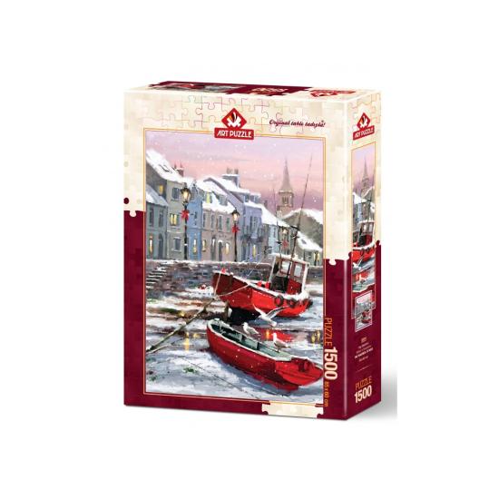 Puzzle arte Puzzle de inverno residentes 1500 peça