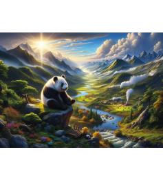 Puzzle Art Puzzle Retiro Silencioso do Panda 500 Peças