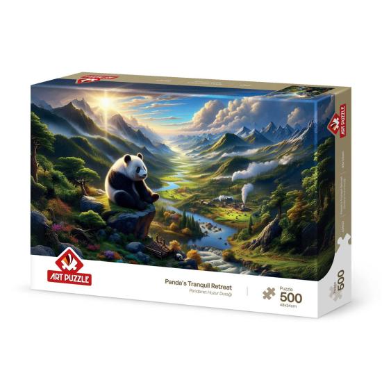 Puzzle Art Puzzle Retiro Silencioso do Panda 500 Peças