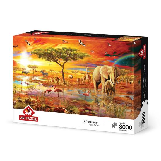 Puzzle Art Puzzle Safári na África de 3000 Peças