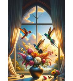 Puzzle Art Puzzle Sinfonia de Flores e Asas 500 Peças