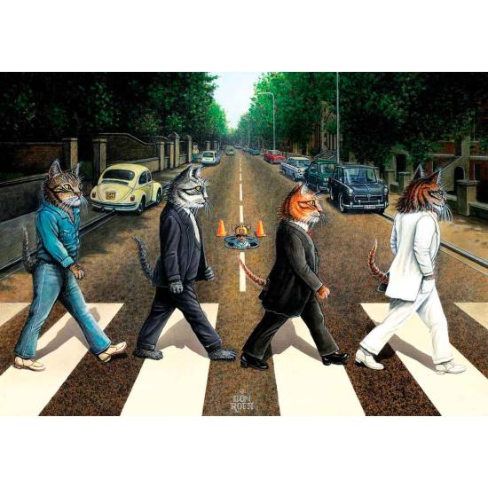 Puzzle Art Puzzle Tabby Road de 1000 peças