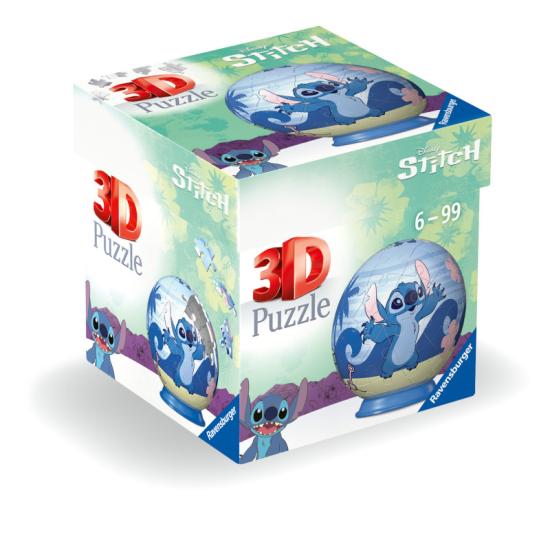 Puzzle Ball 3D Ravensburger Disney Stitch 55 Peças