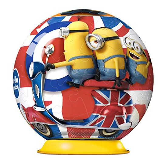 Puzzle Ball 3D Ravensburger Minions na Grã-Bretanha 54 pés