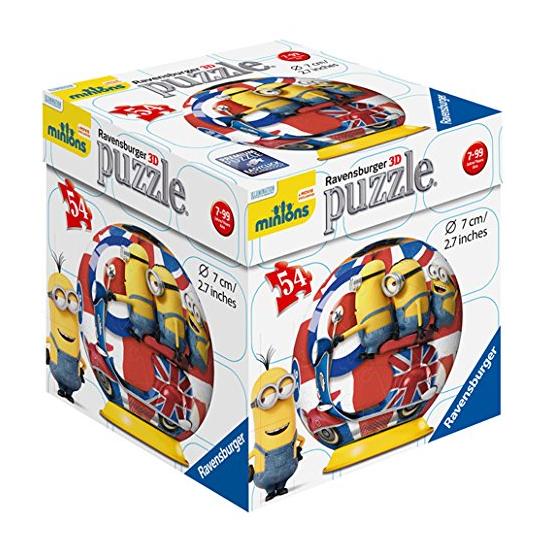 Puzzle Ball 3D Ravensburger Minions na Grã-Bretanha 54 pés