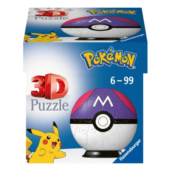 Puzzle Ball 3D Ravensburger Pokemon Masterball 55 Peças
